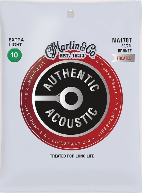 Martin Guitars MA170T Acoustic Lifespan 2.0 Westerngitarrensaiten Stärke 010-047