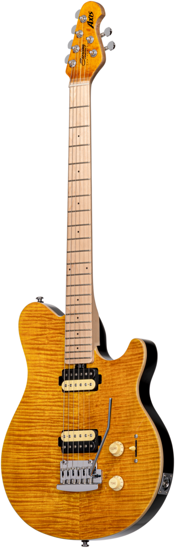 STERLING by Musicmann E-Gitarre, S.U.B., Axis, Flame Maple Top, Trans Gold
